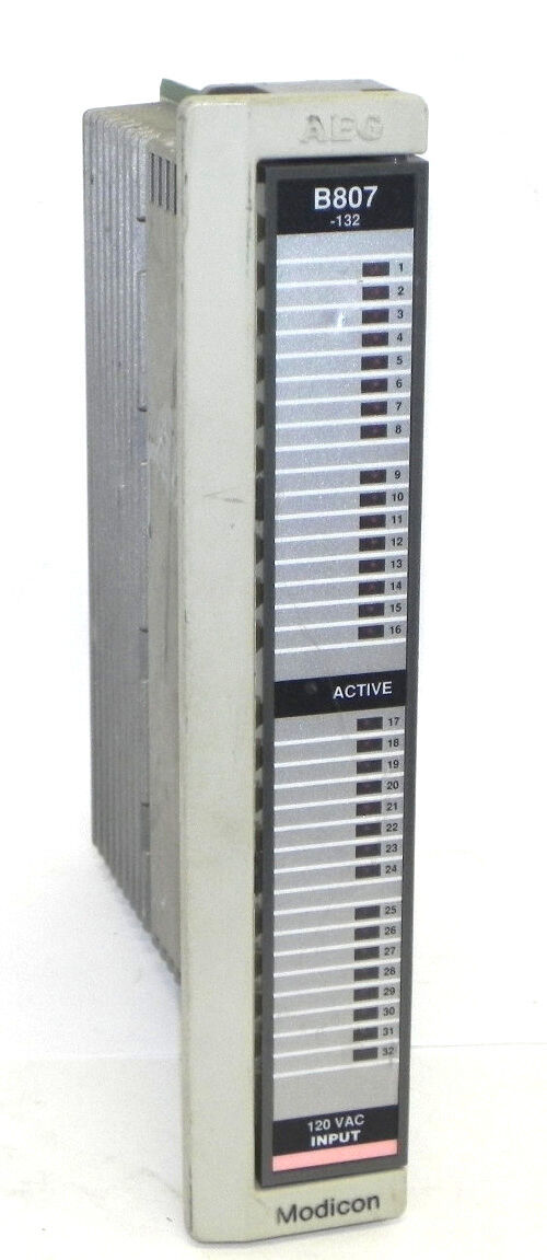 AEG MODICON AS-B807-132 INPUT MODULE ASB807132 120 VAC