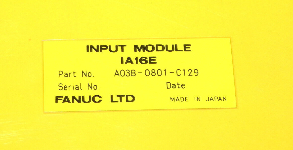 FANUC A03B-0801-C129 INPUT MODULE A03B0801C129