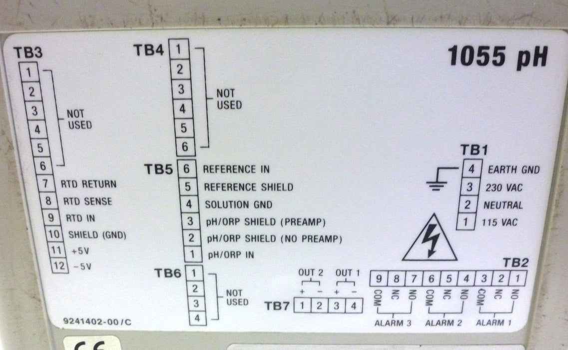 ROSEMOUNT 1055-01-10-22 SW VER# 3.30 ANALYZER SOLUCOMP II 115/230VAC 1055011022