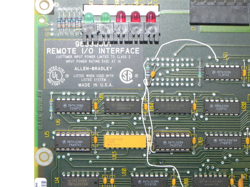ALLEN BRADLEY 96635301 REMOTE I/O INTERFACE CARD