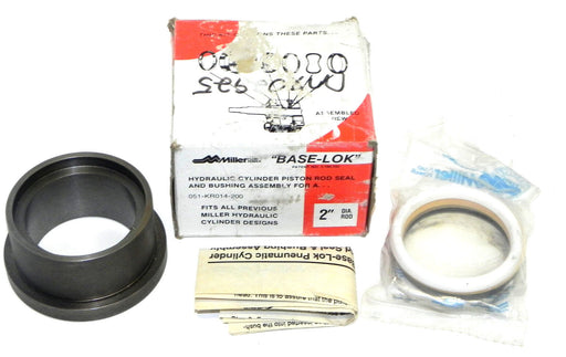 NIB MILLER BASE LOK 051-KR014-200 CYLINDER ROD SEAL AND BUSHING ASSEMBLY