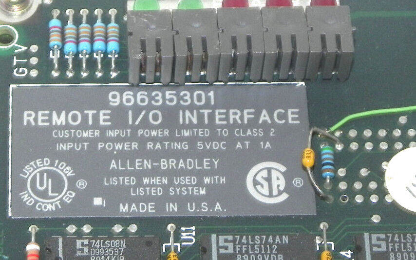 FANUC A16B-2200-0431/01A RIO MOTHERBOARD W/ AB 96635301 I/O INTERFACE BOARD