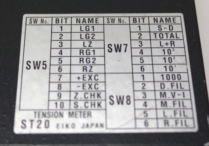 EIKO SOKKI ST20A TENSION METER SCALE: 0~4.00N ST2A-0188