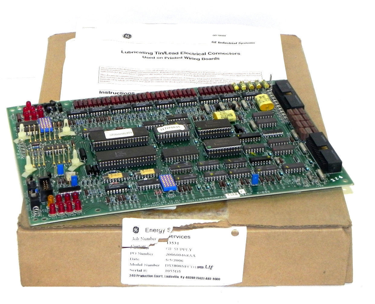 GENERAL ELECTRIC DS3800NFCD1L1E FIRING CIRCUIT CARD