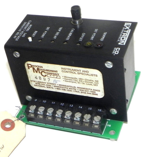 EXTRON MODEL 540 CURRENT/VOLTAGE SENSITIVE RELAY 540-41122, 115VAC