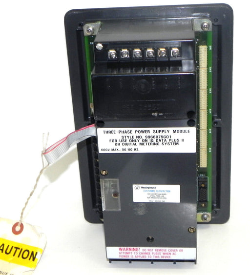 WESTINGHOUSE 2D78522 IQ DATA PLUS II MODULE W/ 9966D75G01 POWER MODULE 600V