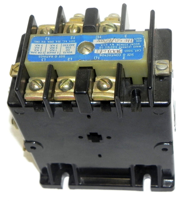 WARD LEONARD 5000-3001-1 SIZE 0 CONTACTOR 115V 50/60HZ