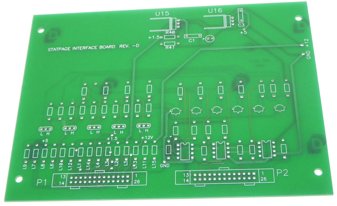 NEW STATPAGE INTERFACE BOARD REV. D GEI 2A-0 0012
