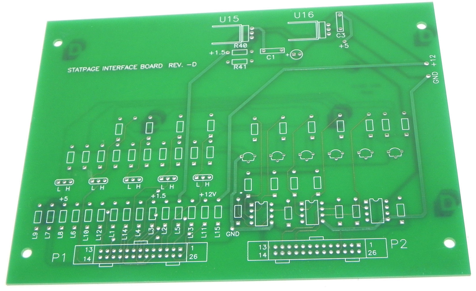 NEW STATPAGE INTERFACE BOARD REV. D GEI 2A-0 0012