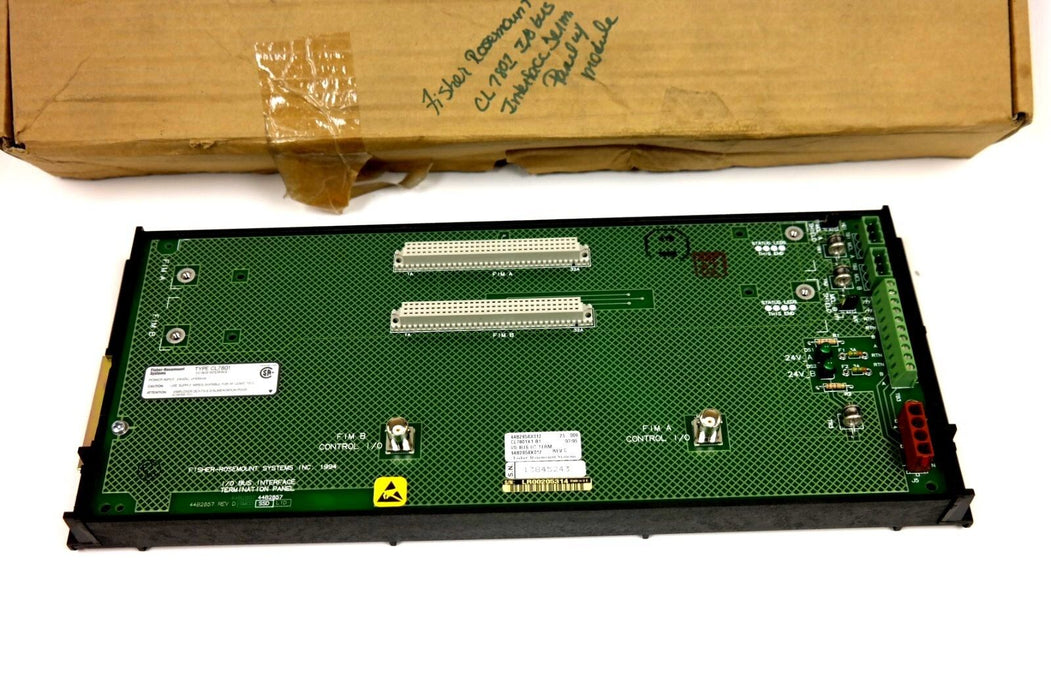FISHER-ROSEMOUNT CL7801X1-B1 I/O BUS I/F 44B2858X012 W/ CL7801X1-DA1 MODULE