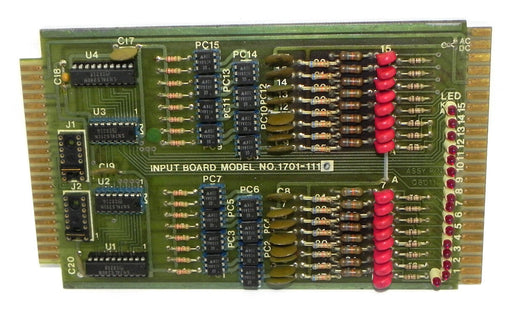 MCGILL 1701-1110 INPUT BOARD 17011110, PCB P/N Q6511, ASSY P/N: Q8011