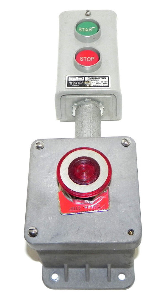 RELAY AND CONTROL CORP.  PUSHBUTTON STATION SS600 600V MAX W/ CARLON A-1758