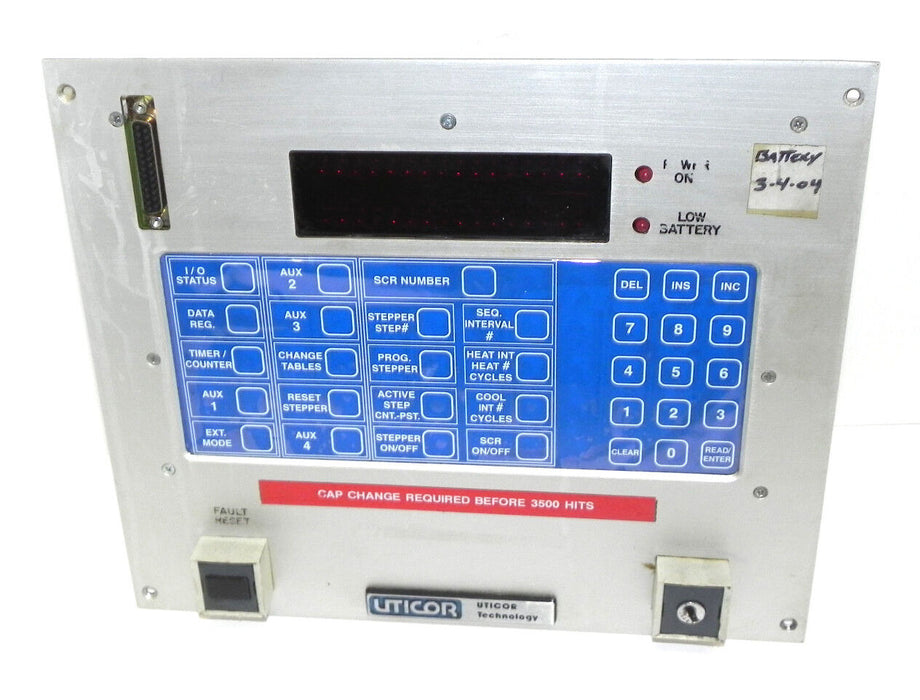 UTICOR DATA ENTRY PANEL 75C04 60B30-5, 75C02 60B28-2