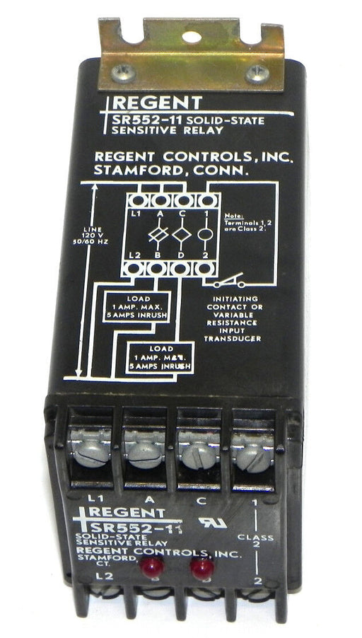 REGENT CONTROLS SR552-11 SOLID-STATE SENSITIVE RELAY SR55211