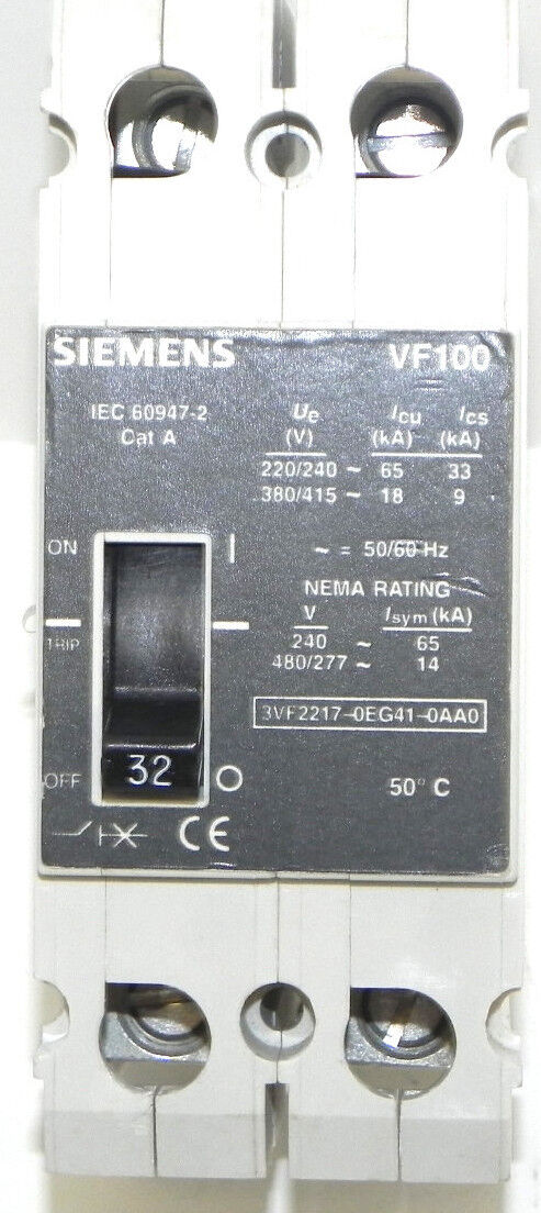 SIEMENS 3VF2217-0EG41-0AA0 CIRCUIT BREAKER VF100 3VF22170EG410AA0