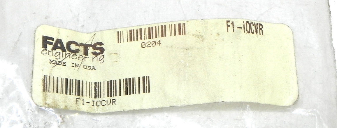 LOT OF 2 NEW FACTS ENGINEERING F1-IOCVR TERMINAL BLOCK COVERS F1IOCVR