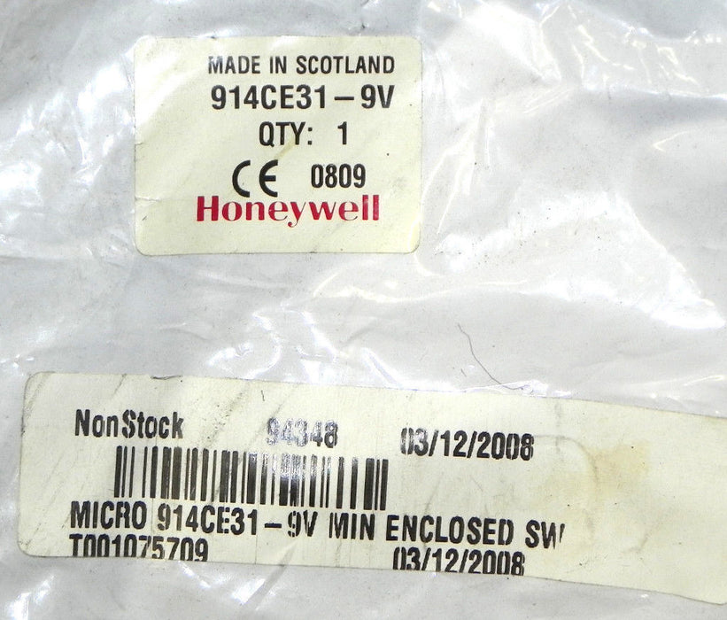 NEW HONEYWELL 914CE31-9V LIMIT SWITCH 914CE319V