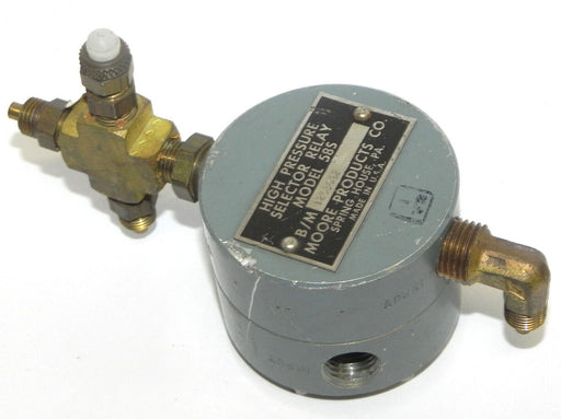 MOORE PRODUCTS MODEL 58S HIGH PRESSURE SELECTOR RELAY B/M 12530S2