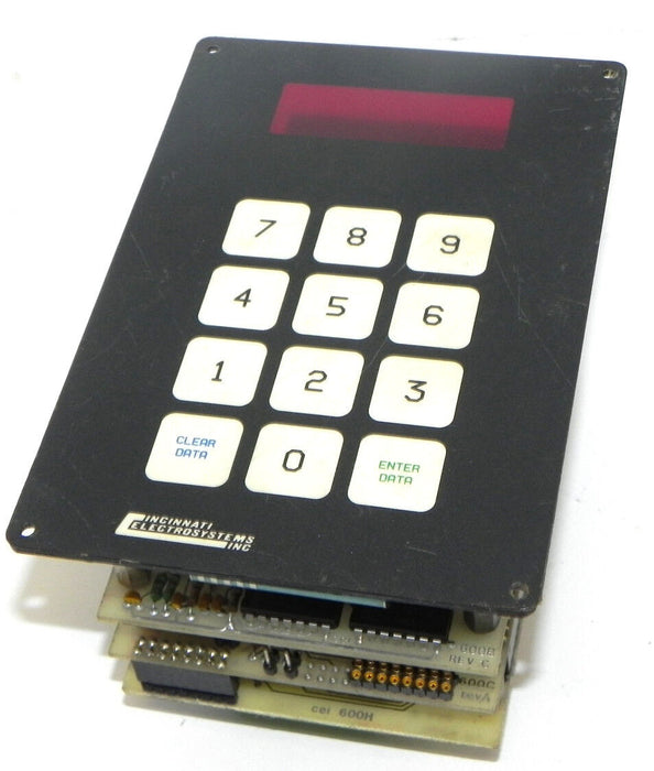 CINCINNATI ELECTROSYSTEMS 612-5-SO-1A-1B KEYPAD, 6012-401 REV. B