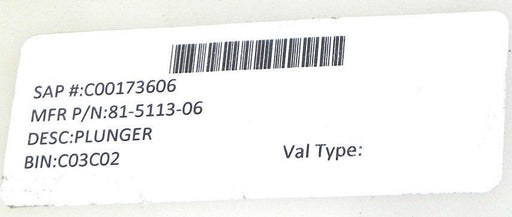 LOT OF 2 VEKTEK 81-5113-06 PLUNGERS 81511306