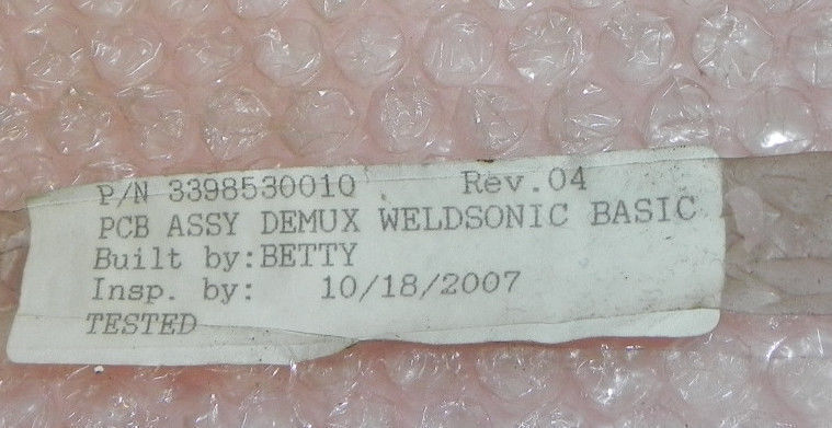 TRUSCOPE DEMUX ASSY 339853 R1 PCB ASSY DEMUX WELDSONIC BASIC 3398530010 REV. 04