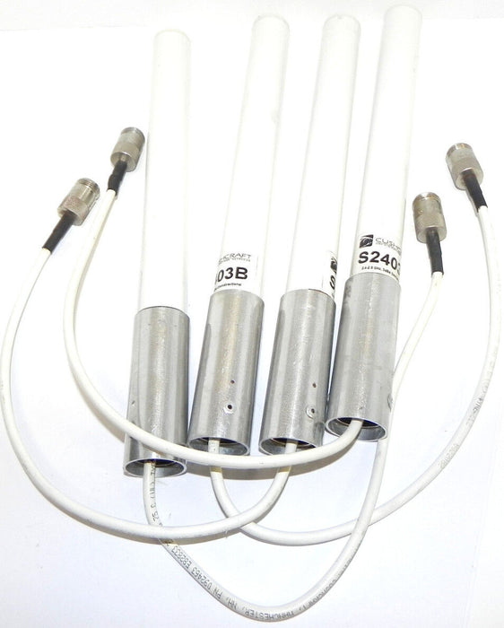 LOT OF 4 CUSHCRAFT S2403B OMNI-DIRECTIONAL ANTENNA 2.4 -2.5 GHz 3dBd