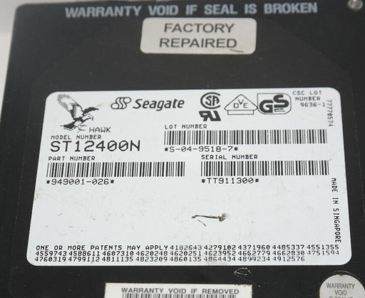 SEAGATE HAWK ST12400N HARD DRIVE P/N: 949001-026