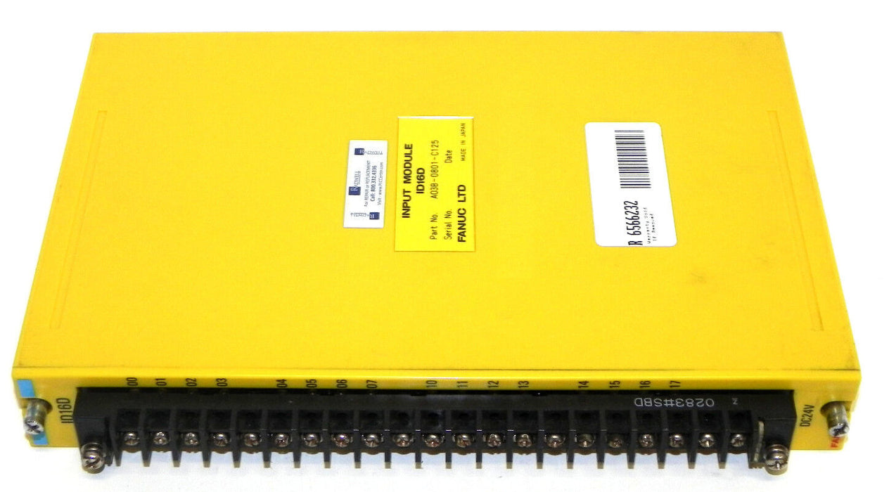 LOT OF 2 FANUC INPUT AND OUTPUT MODULES A03B-0801-C117, A03B-0801-C125