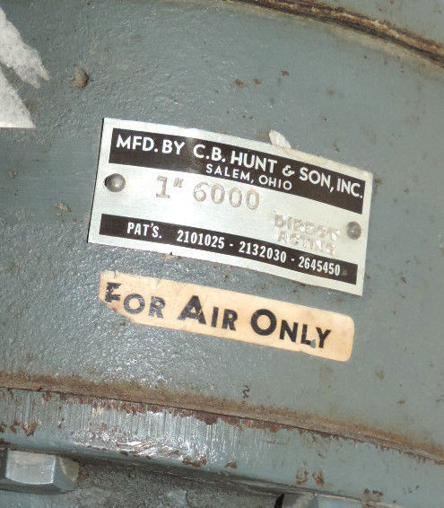 C.B. HUNT & SONS 6000 1" DIRECT ACTING AIR REGULATOR 3-PORT