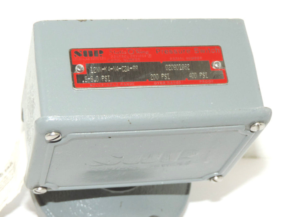 NEW SOR 4NN-K2-N4-C2A-RR PRESSURE SWITCH 4NNK2N4C2ARR