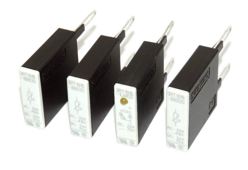 LOT OF 4 NEW SIEMENS 3RT1-916-1BB00 VARISTORS, AC 24.48V, DC 24.70V 3RT19161BB00