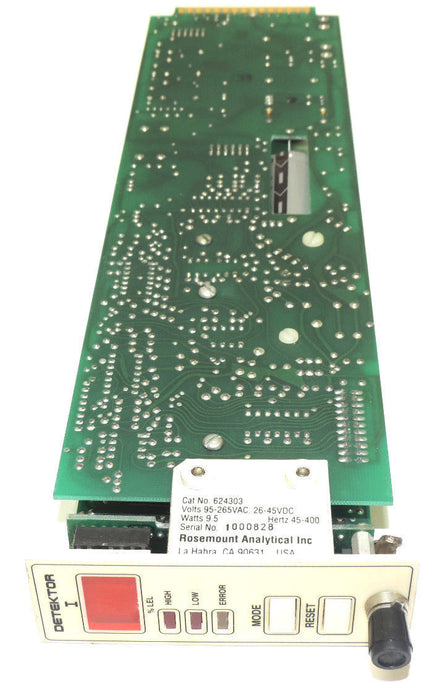 DETEKTOR I COMBUSTIBLE GAS DETECTION SYSTEM PANEL ROSEMOUNT ANALYTICAL 624303
