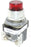 ALLEN-BRADLEY 800T-QTH24R SER. T RED PUSH BUTTON WITH AB 800T-XA CONTACT BLOCK