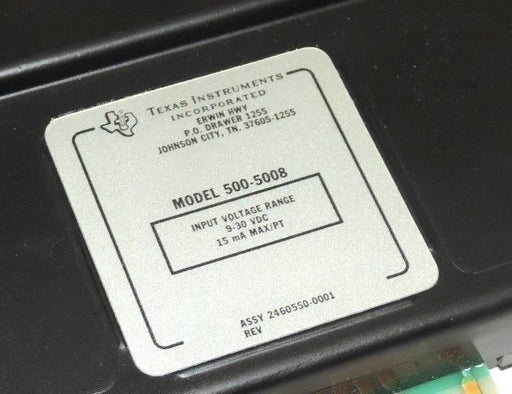 TEXAS INSTRUMENTS 500-5008 MODULE INPUT 24VDC 5005008