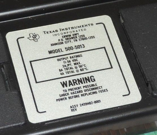 TEXAS INSTRUMENTS 500-5013 OUTPUT MODULE 5005013