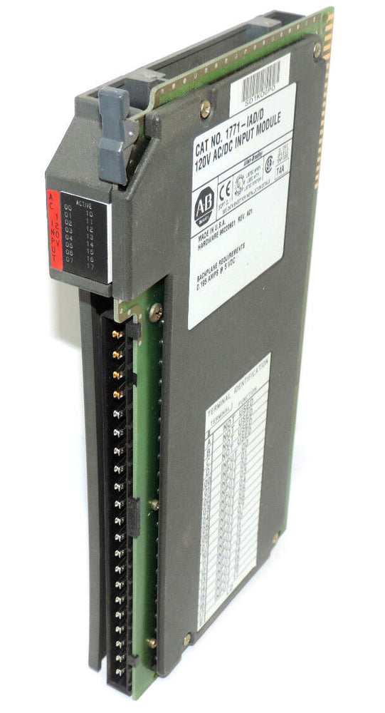 ALLEN BRADLEY 1771-IAD/D REV. A01 INPUT MODULE HARDWARE 96220601 REV. A01