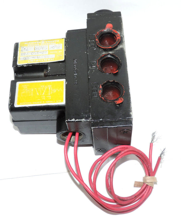 PARKER HANNIFIN SS20105002 VALVE 240 VOLTS, 50/60 CYCLES, 7.7 WATTS, 20-150 PSI