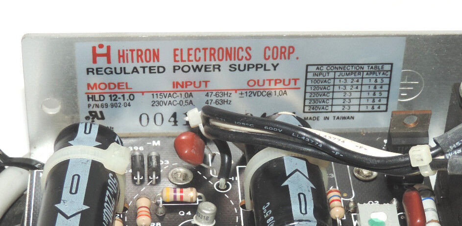 HITRON 12-1.0 REGULATED POWER SUPPLY 69-902-04