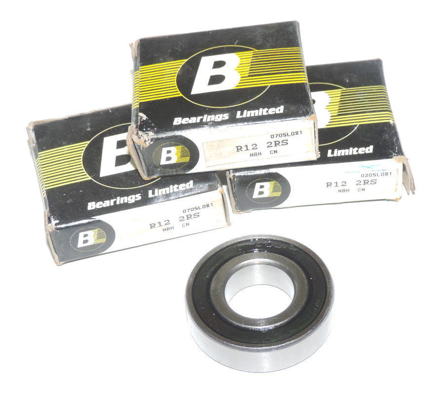 LOT OF 3 NIB BEARINGS LIMITED R12 2RS BEARINGS R122RS