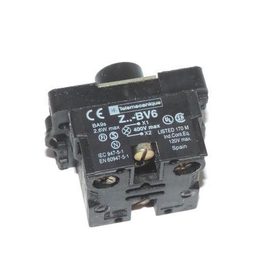 NIB TELEMECANIQUE ZA2-BV6 PILOT LIGHT MODULE 400V MAX ZA2BV6