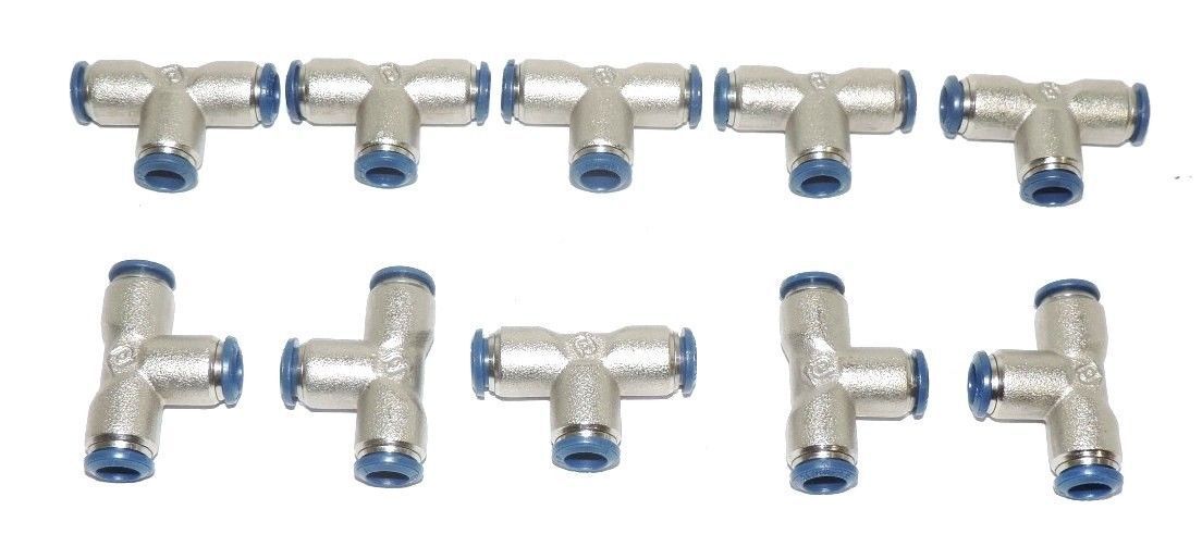 LOT OF 10 NEW ALPHA FITTINGS 88230-05 SWIVEL TEES 5/16"