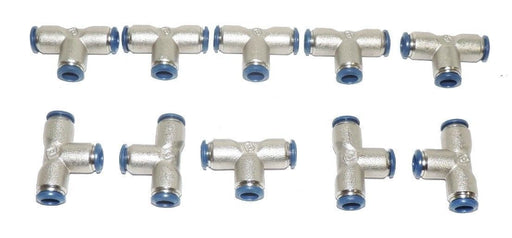 LOT OF 10 NEW ALPHA FITTINGS 88230-05 SWIVEL TEES 5/16"