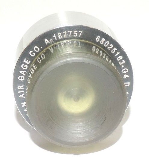 NEW MEAN AIR GAGE CO. 68025163-G4 PLUG GAGE 94-400-0499 1.6370 DIA. A-187757
