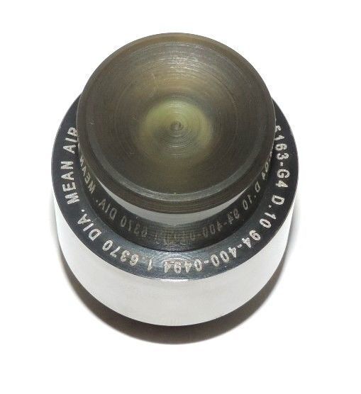 NEW MEAN AIR GAGE CO. 68025163-G4 PLUG GAGE 94-400-0499 1.6370 DIA. A-187757