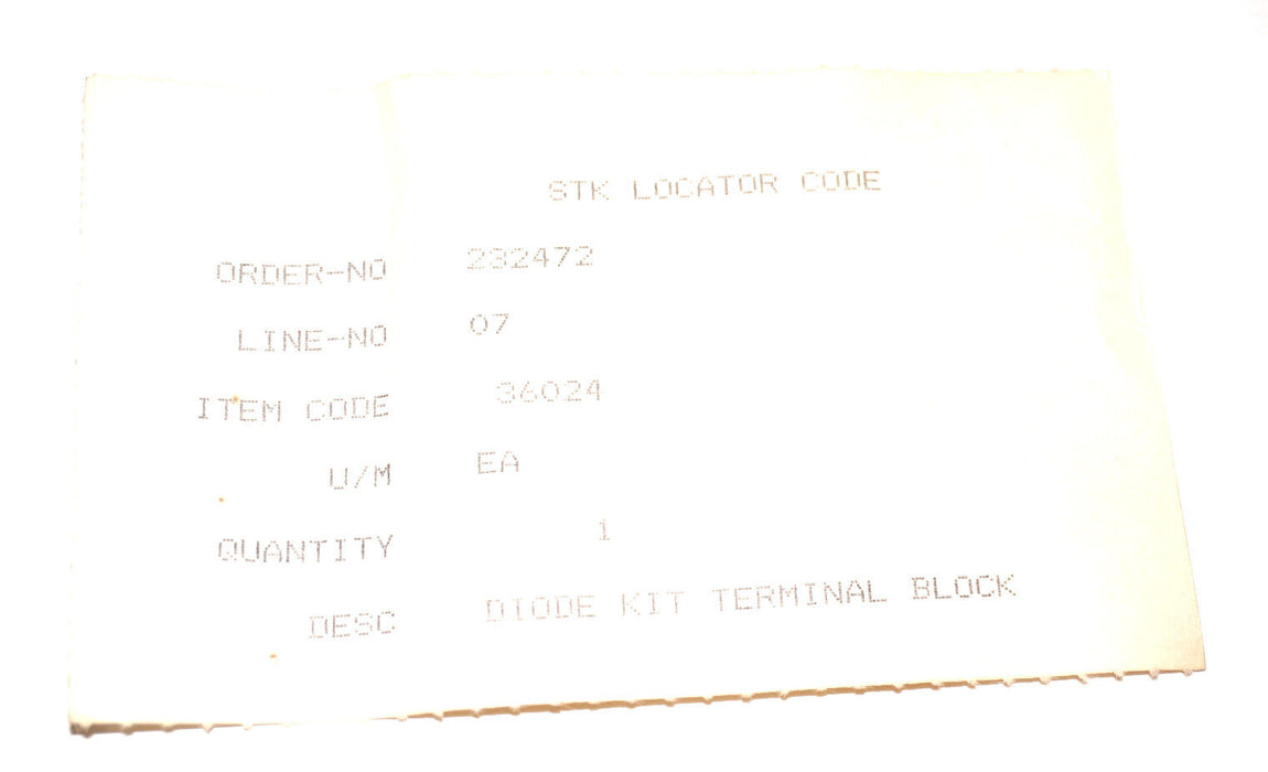 CM HOIST 232472 DIODE KIT TERMINAL BLOCK 36024