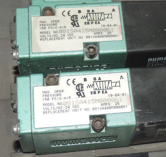 NUMATICS 081SS615M000048S61, 081SS615M048S61 SOLENOID VALVES W/ 081RS115J046F00