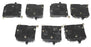 LOT OF 7 SQUARE D TIPO QOB, CIRCUIT BREAKERS, 20 AMP, 120/240 VAC