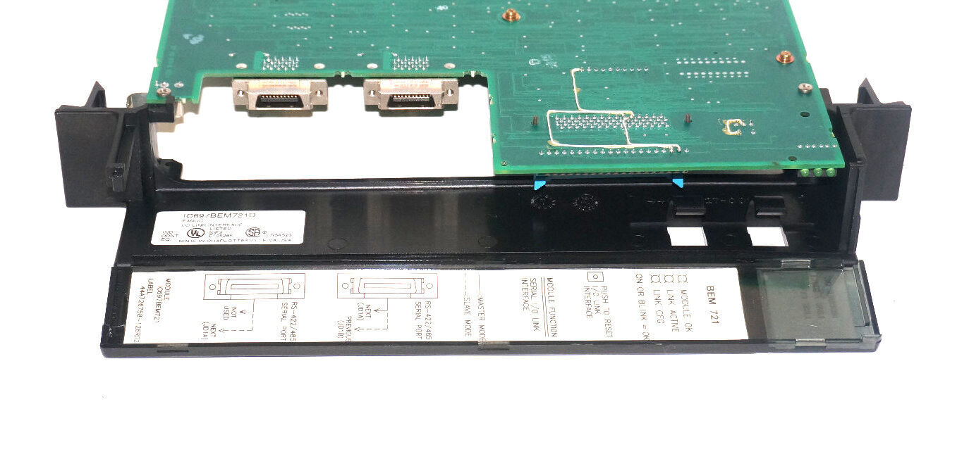 GE FANUC IC697BEM721D I/O LINK INTERFACE MODULE W/ A20B-2000-0370/07A BOARD