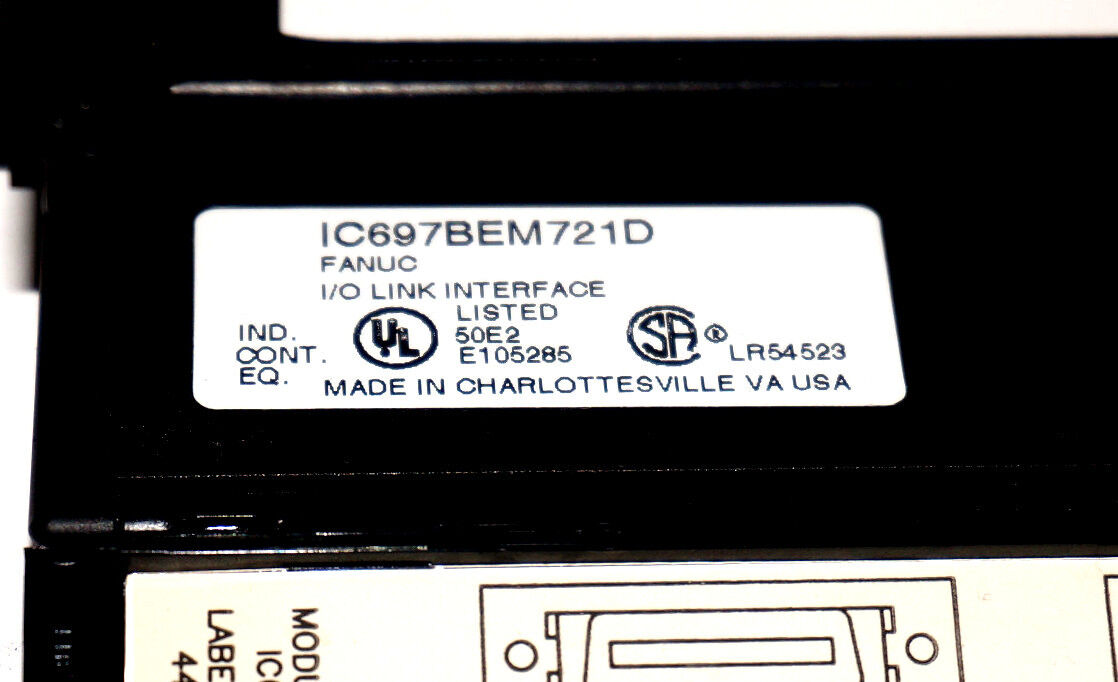 GE FANUC IC697BEM721D I/O LINK INTERFACE MODULE W/ A20B-2000-0370/07A BOARD