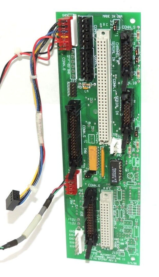 ITD AUTOMATION SINGLE CHANNEL BACKPLANE II, ITD P/N: 572707 REV. B